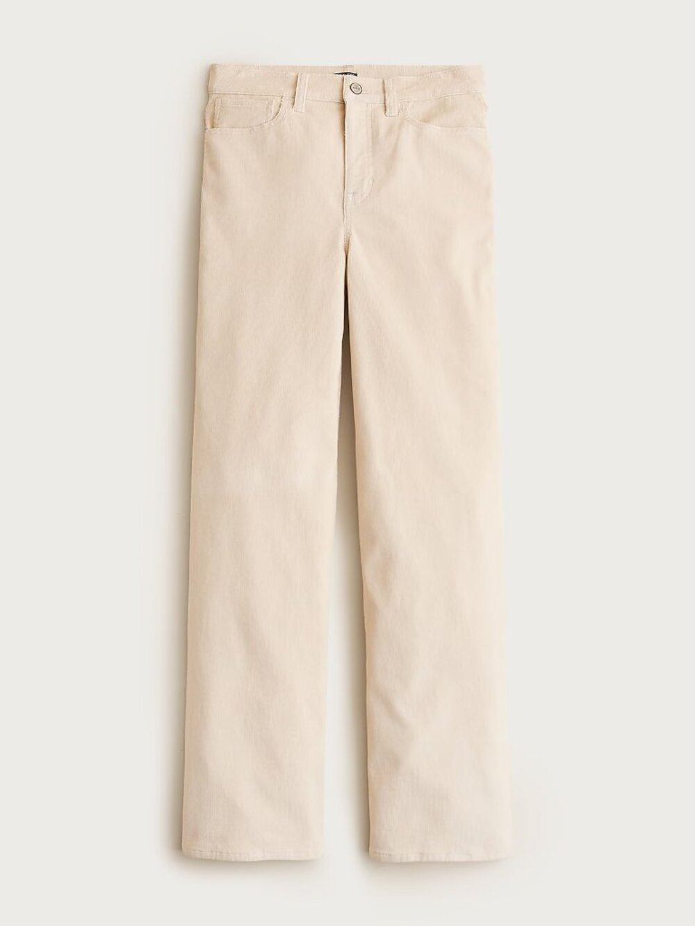 J. Crew Wide Leg Corduroy Pants in Pale Bone